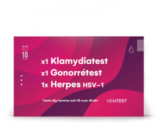 Kombopaketti - Klamydia, Gonorrhea, Herpes HSV-1